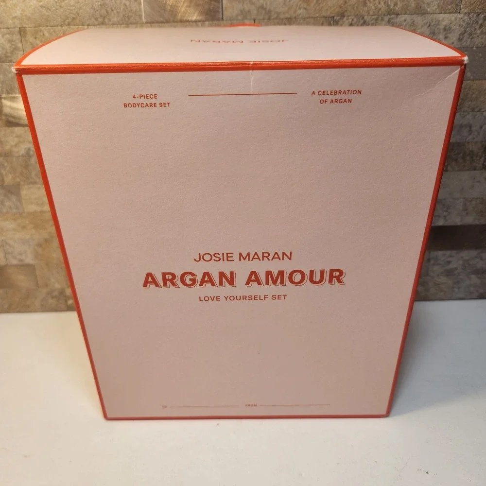 Josie Maran Argan Amour Love Yourself 4pc Bodycare Set Night Flower NEW